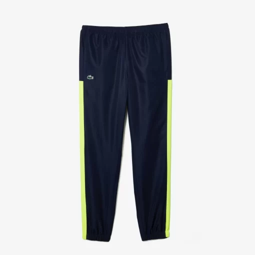 Lacoste Tennis>Herren Tennis Jogger-Set Mit Rundhals Grun / Gelb / Navy Blau Vic