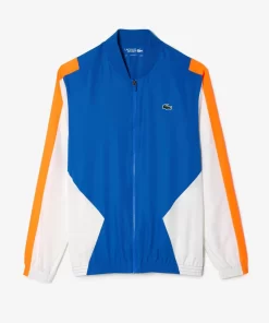 Lacoste Tennis>Herren Tennis Jogger-Set Mit Rundhals Blau / Orange / Weis Via