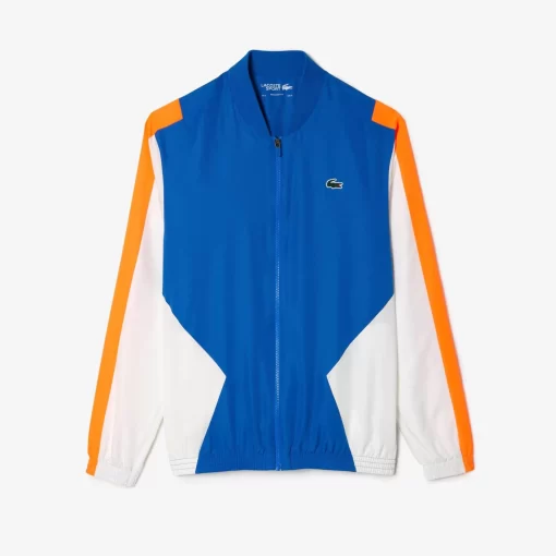 Lacoste Tennis>Herren Tennis Jogger-Set Mit Rundhals Blau / Orange / Weis Via