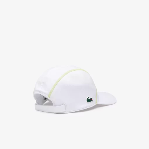 Lacoste Tennis>Herren Tennis Kappe Mit Mesh-Einsatz Weis / Gelb Dvj