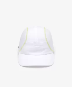 Lacoste Tennis>Herren Tennis Kappe Mit Mesh-Einsatz Weis / Gelb Dvj