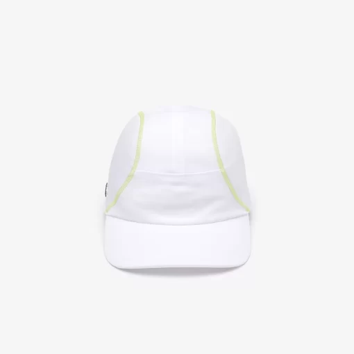 Lacoste Tennis>Herren Tennis Kappe Mit Mesh-Einsatz Weis / Gelb Dvj