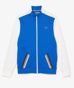 Lacoste Tennis>Herren Tennis Sweatshirt Aus Ripstop Blau / Weis / Blau Ag1