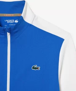 Lacoste Tennis>Herren Tennis Sweatshirt Aus Ripstop Blau / Weis / Blau Ag1