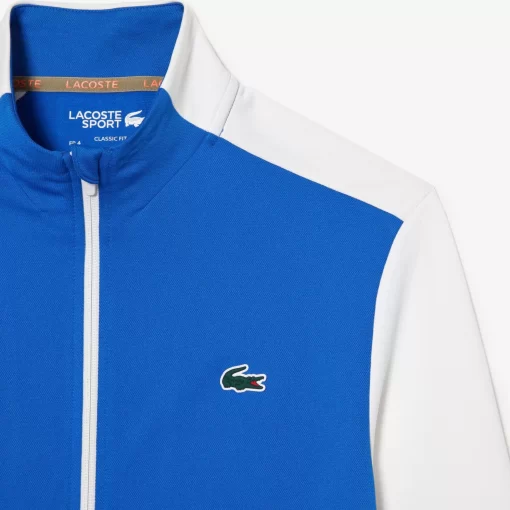 Lacoste Tennis>Herren Tennis Sweatshirt Aus Ripstop Blau / Weis / Blau Ag1