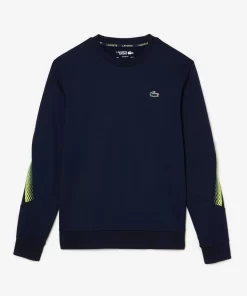 Lacoste Tennis>Herren Tennis Sweatshirt Mit Streifen Navy Blau / Grun / Navy Blau Wzi