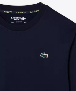 Lacoste Tennis>Herren Tennis Sweatshirt Mit Streifen Navy Blau / Grun / Navy Blau Wzi