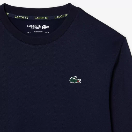 Lacoste Tennis>Herren Tennis Sweatshirt Mit Streifen Navy Blau / Grun / Navy Blau Wzi