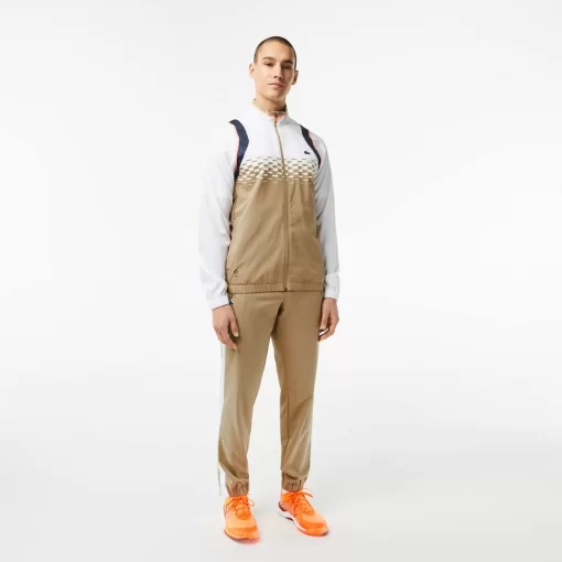 Lacoste Tennis>Herren Tennis X Daniil Medvedev Jogger-Set Weis / Beige / Weis / Blau / Orange Wri