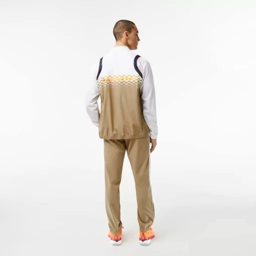 Lacoste Tennis>Herren Tennis X Daniil Medvedev Jogger-Set Weis / Beige / Weis / Blau / Orange Wri