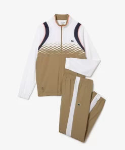 Lacoste Tennis>Herren Tennis X Daniil Medvedev Jogger-Set Weis / Beige / Weis / Blau / Orange Wri