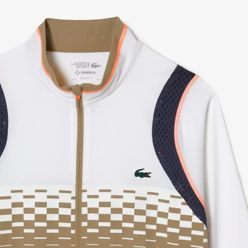 Lacoste Tennis>Herren Tennis X Daniil Medvedev Jogger-Set Weis / Beige / Weis / Blau / Orange Wri