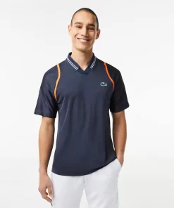 Lacoste Tennis>Herren Tennis X Daniil Medvedev Poloshirt Blau Kxe