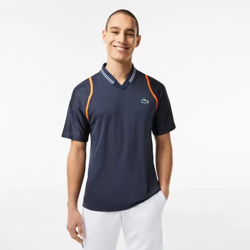 Lacoste Tennis>Herren Tennis X Daniil Medvedev Poloshirt Blau Kxe