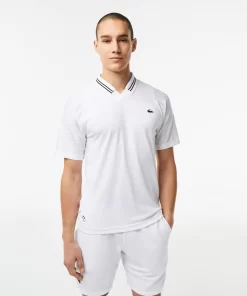 Lacoste Tennis>Herren Tennis X Daniil Medvedev Poloshirt Weis 001