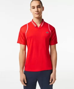 Lacoste Tennis>Herren Tennis X Daniil Medvedev Poloshirt Rot S5H