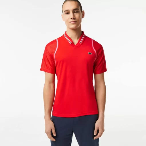 Lacoste Tennis>Herren Tennis X Daniil Medvedev Poloshirt Rot S5H