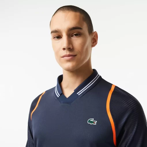 Lacoste Tennis>Herren Tennis X Daniil Medvedev Poloshirt Blau Kxe