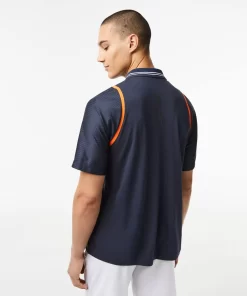 Lacoste Tennis>Herren Tennis X Daniil Medvedev Poloshirt Blau Kxe