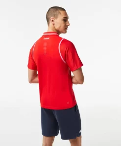 Lacoste Tennis>Herren Tennis X Daniil Medvedev Poloshirt Rot S5H