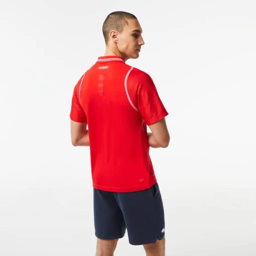 Lacoste Tennis>Herren Tennis X Daniil Medvedev Poloshirt Rot S5H