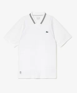 Lacoste Tennis>Herren Tennis X Daniil Medvedev Poloshirt Weis 001