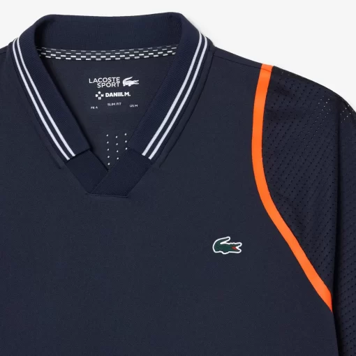 Lacoste Tennis>Herren Tennis X Daniil Medvedev Poloshirt Blau Kxe