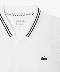 Lacoste Tennis>Herren Tennis X Daniil Medvedev Poloshirt Weis 001