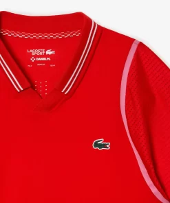 Lacoste Tennis>Herren Tennis X Daniil Medvedev Poloshirt Rot S5H