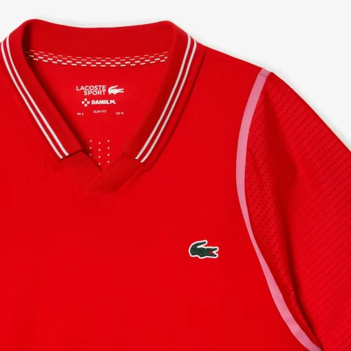 Lacoste Tennis>Herren Tennis X Daniil Medvedev Poloshirt Rot S5H