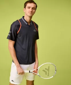 Lacoste Tennis>Herren Tennis X Daniil Medvedev Poloshirt Blau Kxe