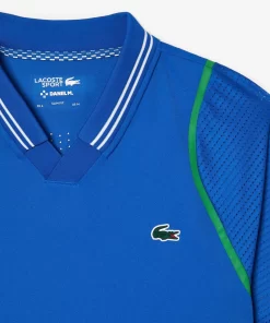 Lacoste Tennis>Herren Tennis X Daniil Medvedev Poloshirt Konigsblau Kxb