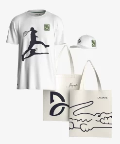 Lacoste Tennis>Herren Tennis X Novak Djokovic Limited Edition Set Weis 001