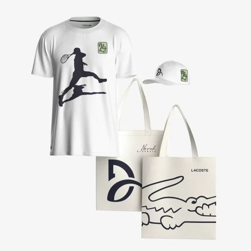 Lacoste Tennis>Herren Tennis X Novak Djokovic Limited Edition Set Weis 001