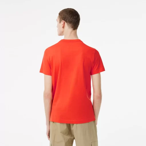 Lacoste Tennis>Herren Tennis X Novak Djokovic T-Shirt Orange 02K