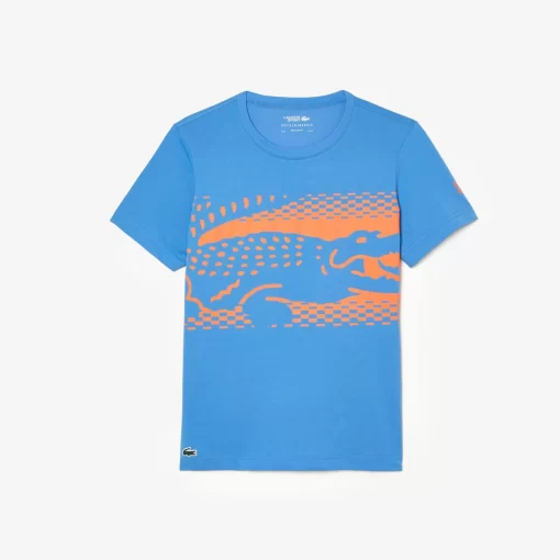 Lacoste Tennis>Herren Tennis X Novak Djokovic T-Shirt Atherisches Blau L99