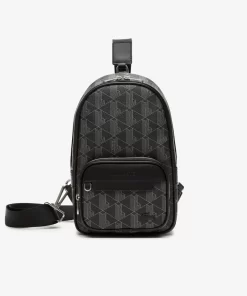 Lacoste Bauchtaschen>Herren The Blend Umhangetasche Mit Monogramm-Aufdruck Monogram Noir Gris H45