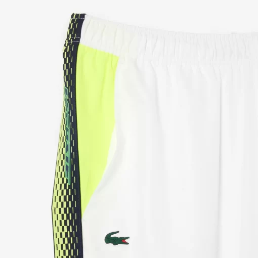 Lacoste Tennis>Herren Trainingshosen Weis / Gelb Wiw