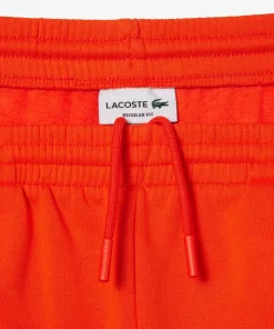 Lacoste Hosen & Shorts>Herren Trainingshosen Aus Aufgerautem Fleece Orange Sji