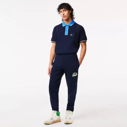 Lacoste Hosen & Shorts>Herren Trainingshosen Aus Ungerautem Fleece Navy Blau 166