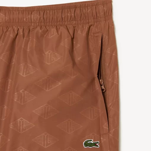 Lacoste Hosen & Shorts>Herren Trainingshosen Mit Monogramm-Aufdruck Hellbraun Lfa