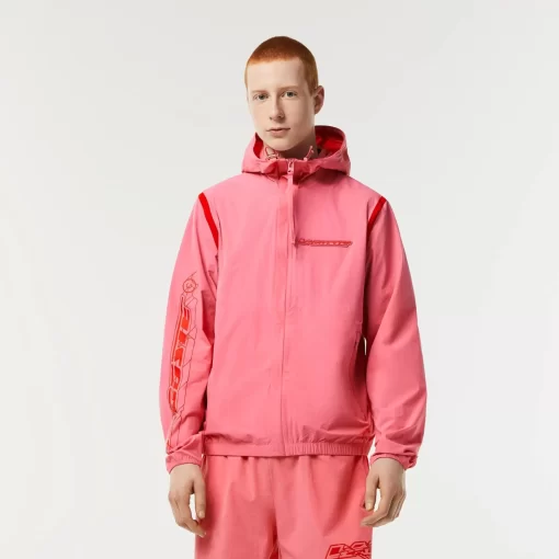 Lacoste Jacken & Mäntel>Herren Trainingsjacke Aus Recyceltem Polyamid Reseda Rosa 2R3