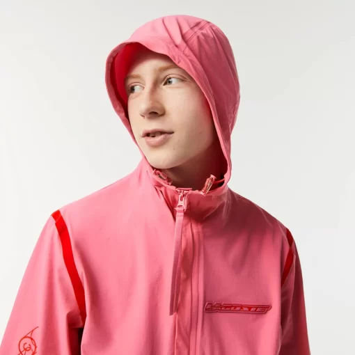 Lacoste Jacken & Mäntel>Herren Trainingsjacke Aus Recyceltem Polyamid Reseda Rosa 2R3