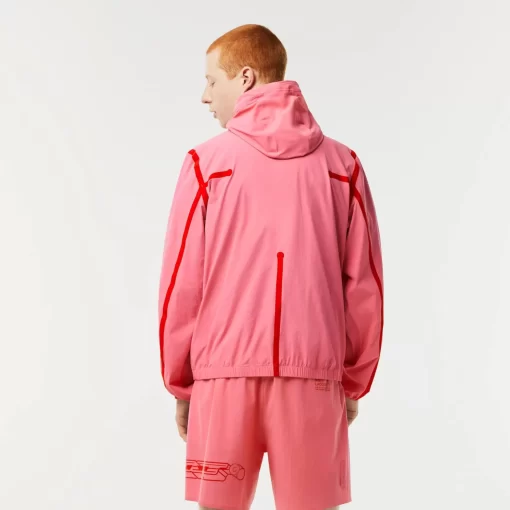 Lacoste Jacken & Mäntel>Herren Trainingsjacke Aus Recyceltem Polyamid Reseda Rosa 2R3