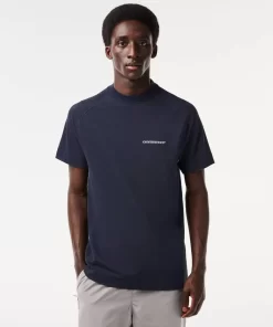 Lacoste T-Shirts>Herren T-Shirt Aus Bio-Baumwoll-Pique Blau Kxe