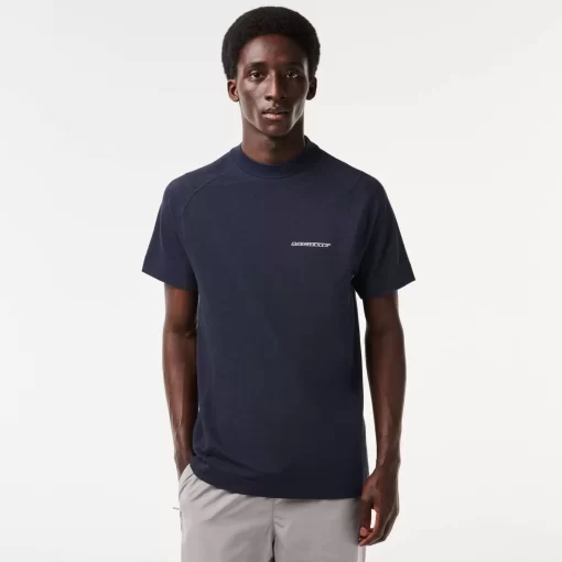 Lacoste T-Shirts>Herren T-Shirt Aus Bio-Baumwoll-Pique Blau Kxe