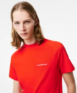 Lacoste T-Shirts>Herren T-Shirt Aus Bio-Baumwoll-Pique Rot S5H