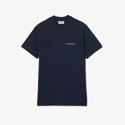 Lacoste T-Shirts>Herren T-Shirt Aus Bio-Baumwoll-Pique Blau Kxe