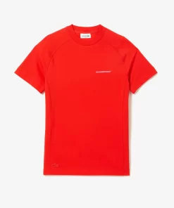 Lacoste T-Shirts>Herren T-Shirt Aus Bio-Baumwoll-Pique Rot S5H