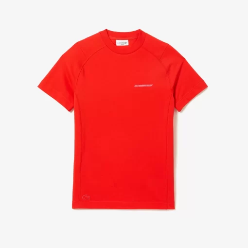 Lacoste T-Shirts>Herren T-Shirt Aus Bio-Baumwoll-Pique Rot S5H